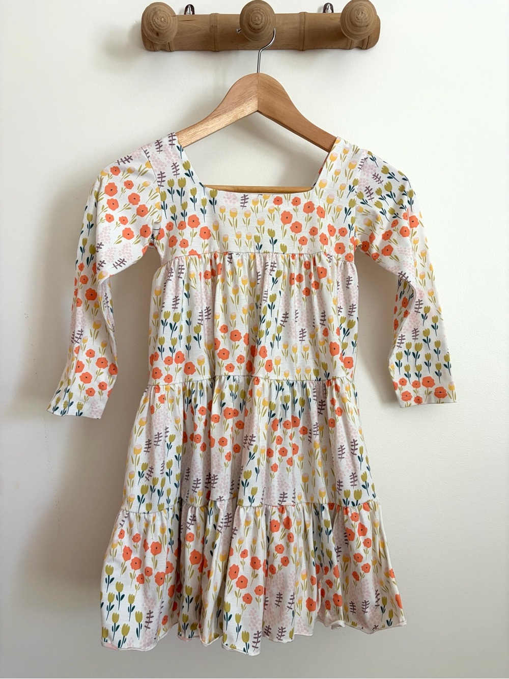Girls' Floral Tiered Dress - size 7